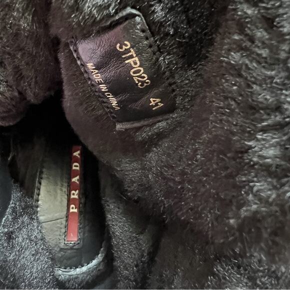 Prada Black Suede Boots | Size 10 - Picture 11 of 12